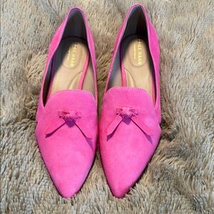 Cole Haan Viola Pink Skimmer Pointed Toe Loafer Size 8B
